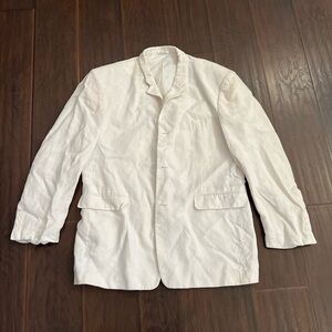 Zagato Signature Collection men’s 100% linen sports coat size 40R - has stains